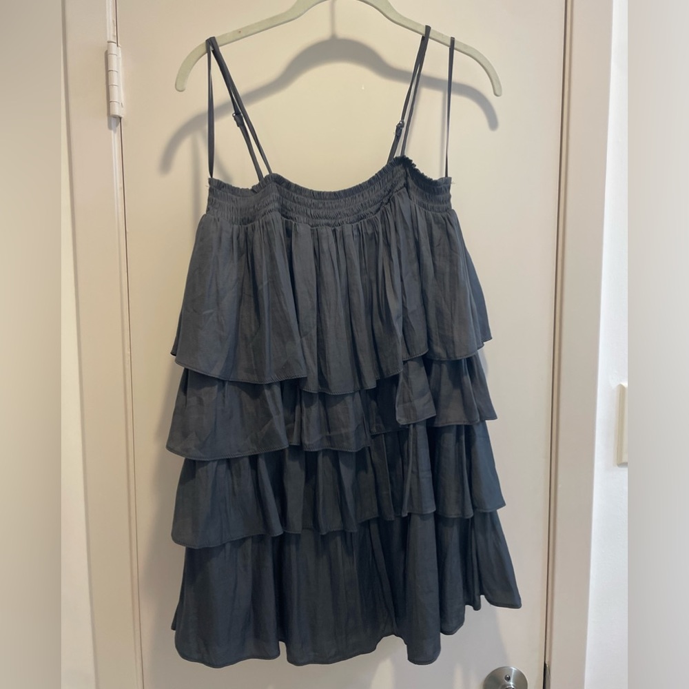 black mini dress flowy